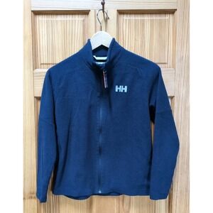 Helly Hansen Jacket Boys 12 Blue Full Zip Fleece Casual Sweatshirt Norway Design